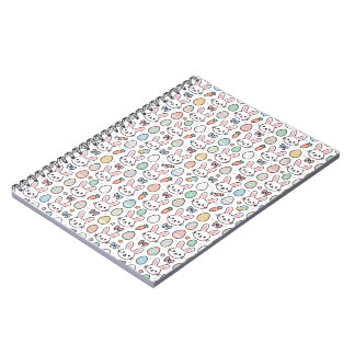 Espiral Caderno de Coração de Páscoa do Coelho Kawaii