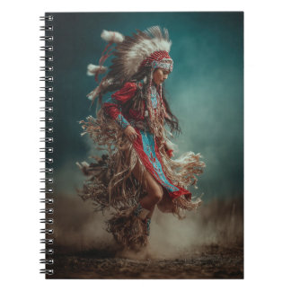 Espiral Caderno de Dançarino Nativo Americano