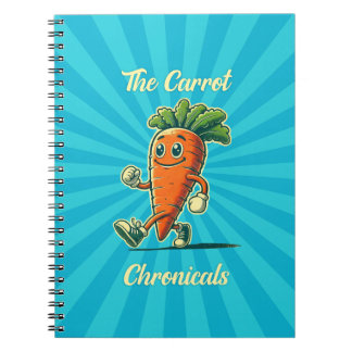 Espiral Caderno de desenho animado retrô Carrot Chronicals
