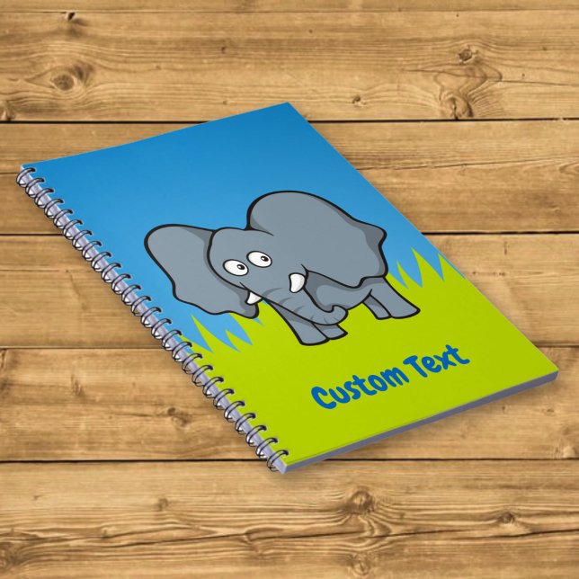 Espiral Caderno de desenho de elefante cinza (Criador carregado)