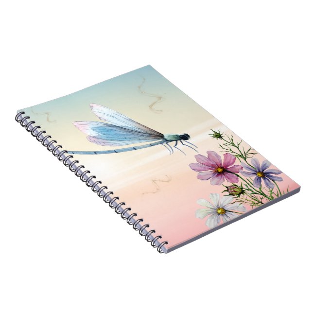 Espiral Caderno de Design de Libélula (Lado Direito)