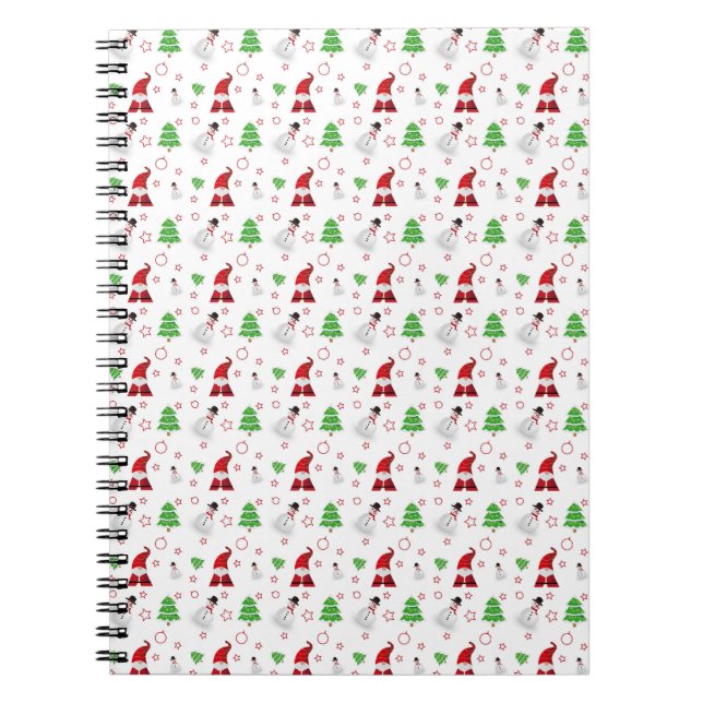 Espiral Caderno de Design de Natal e Ano Novo (Frente)