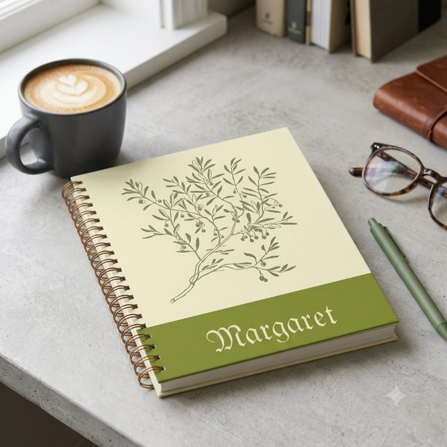 Espiral Caderno de design minimalista com estilo artístico (Criador carregado)