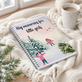 Espiral Caderno de Dia de Neve de Inverno