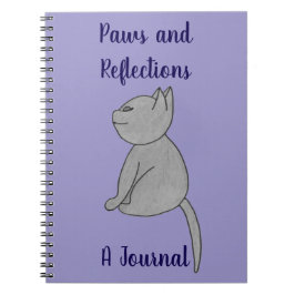 Espiral Caderno de Diário de Patas e Reflexões