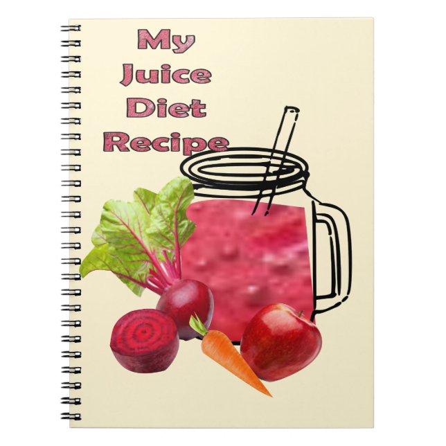 Espiral Caderno de Dieta de Suco: (Frente)