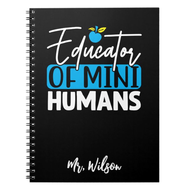 Espiral Caderno de Educador de Humanos Mini – Professor Di (Frente)