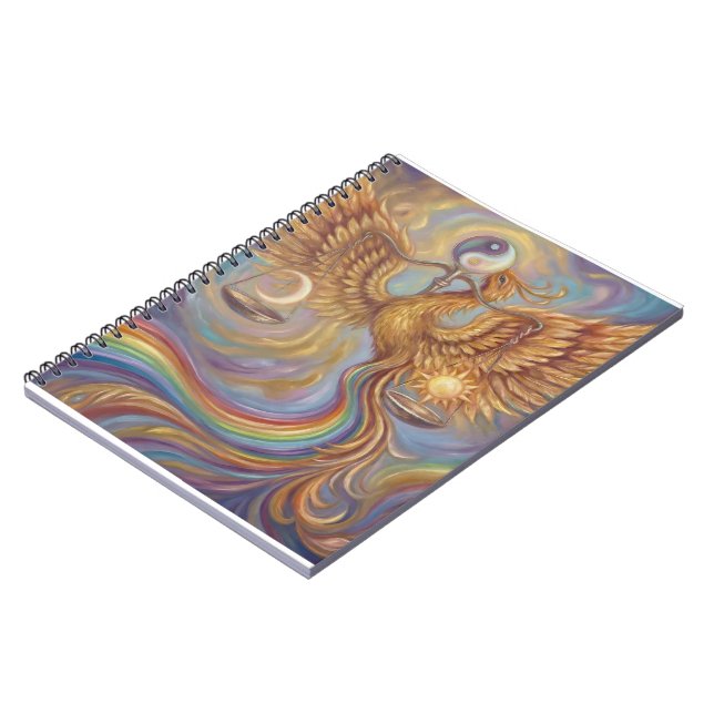 Espiral Caderno de Equilíbrio Phoenix Yin Yang (Left Side)