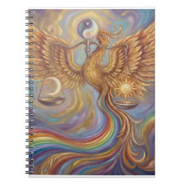 Espiral Caderno de Equilíbrio Phoenix Yin Yang