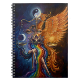 Espiral Caderno de Equilíbrio Phoenix Yin Yang