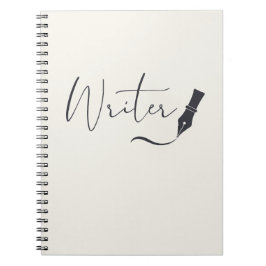 Espiral Caderno de escrita à mão com caneta-tinteiro