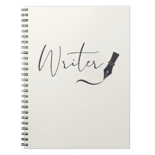 Espiral Caderno de escrita à mão com caneta-tinteiro