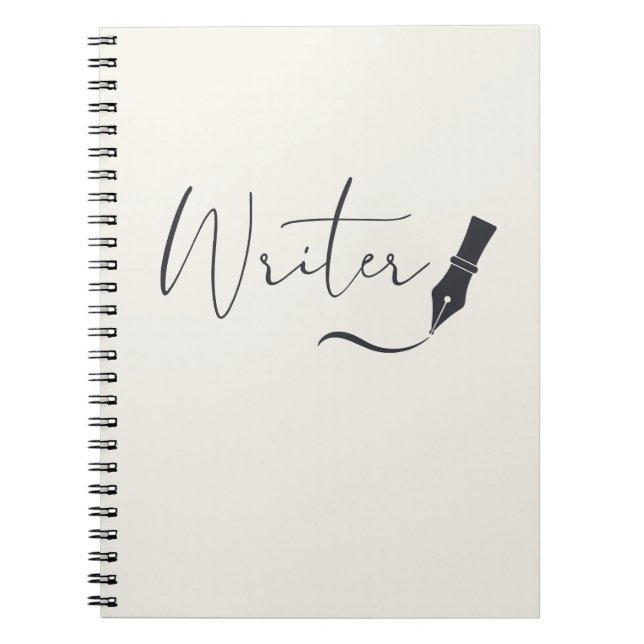 Espiral Caderno de escrita à mão com caneta-tinteiro (Frente)