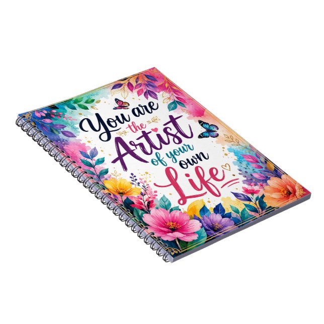 Espiral Caderno de Escrita Motivacional (Lado Direito)