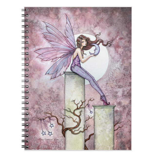 Espiral Caderno de Fantasia da Fada da Lua Sussurrante (Frente)