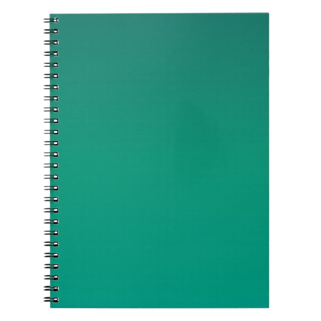 Espiral Caderno de Fotos com Gradiente Verde de Folhagem (Frente)