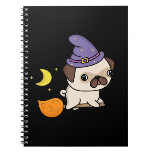 Espiral Caderno de Fotos da Bruxa Pug