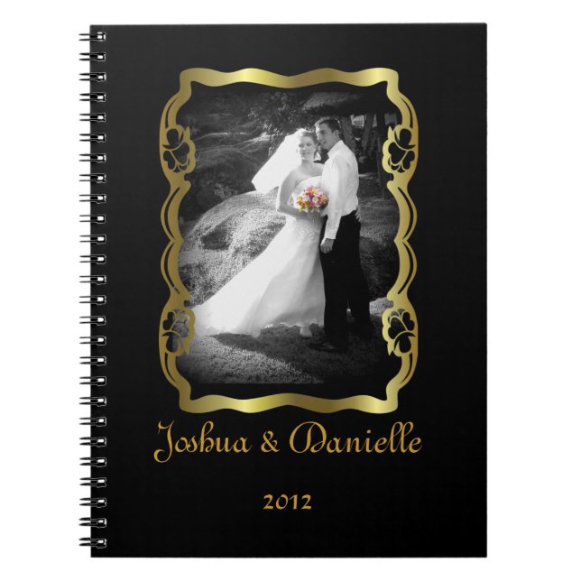 Espiral Caderno de Fotos de Presente de Casamento (Frente)