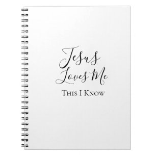 Espiral Caderno de Fotos Eu Sei que Jesus Me Ama