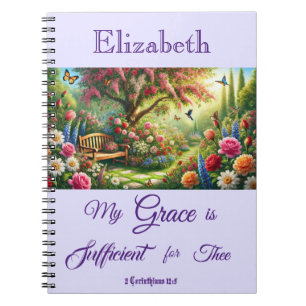 Espiral Caderno de Fotos Florais Personalizado