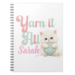 Espiral Caderno de Fotos Personalizado Yarn it All