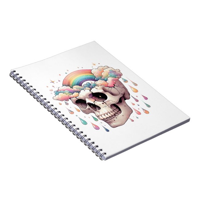 Espiral Caderno de Fotos Sonhos Arco-Íris (Lado Direito)