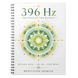 Espiral Caderno de Frequência Solfeggio 396 Hz – Libere o