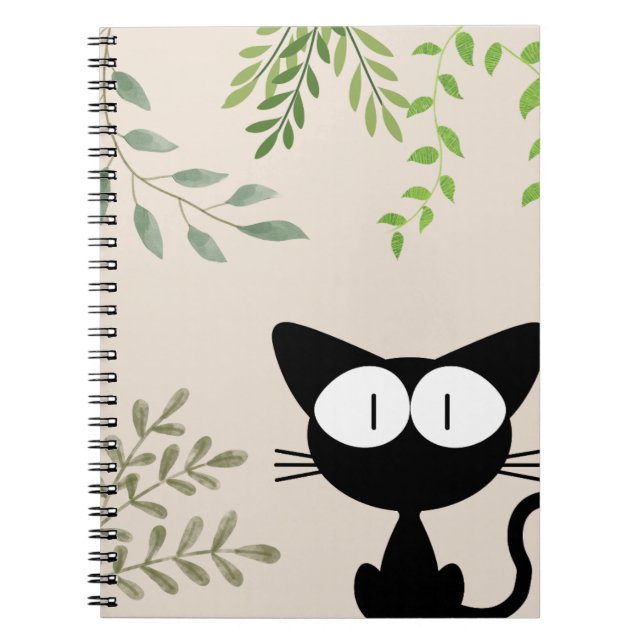 Espiral Caderno de Gato Preto (Frente)