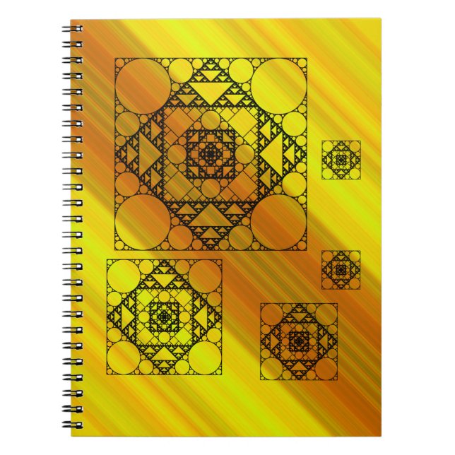 Espiral Caderno de Geometria Fractal (Frente)