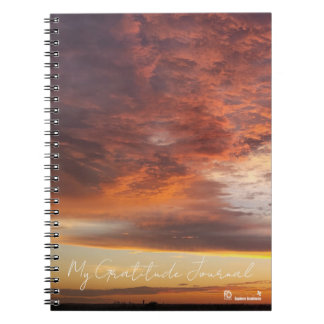 Espiral Caderno de Gratidão com Capa de Pôr do Sol