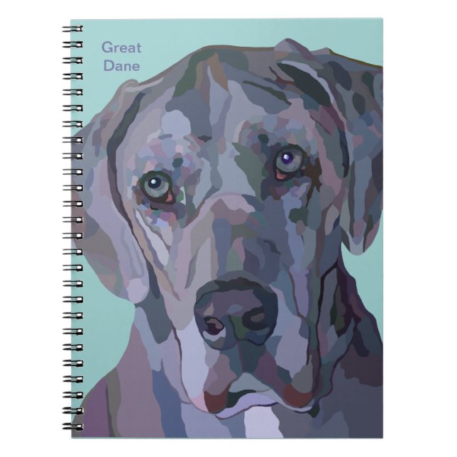 Espiral Caderno de great dane (Frente)