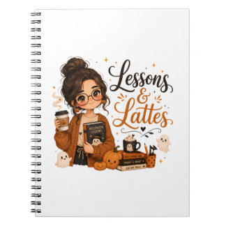 Espiral Caderno de Halloween do Professor Assustador Prese