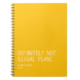 Espiral Caderno de Humor Negro Engraçado, Diário Sarcástic