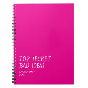 Espiral Caderno de Ideias Ruins Super Secretas – Humor Neg