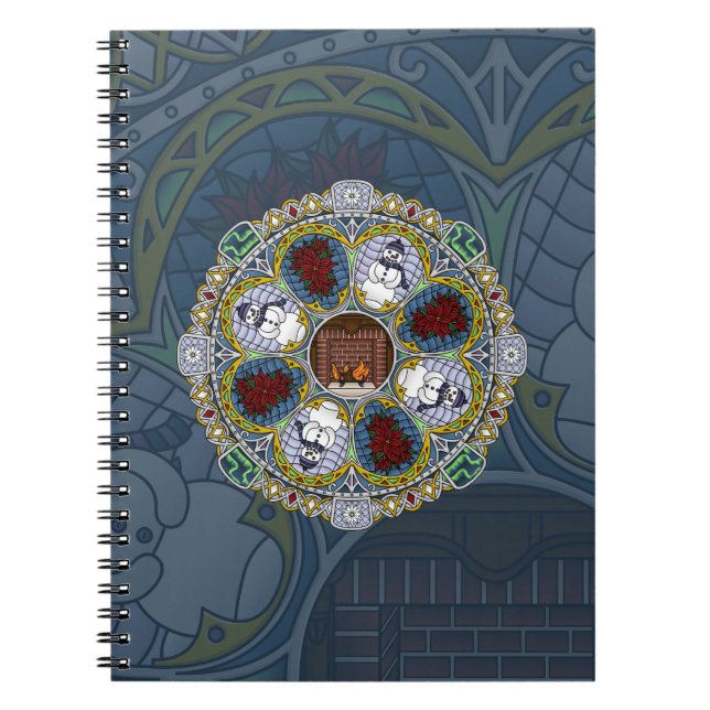 Espiral Caderno de Inverno Nouveau (Frente)
