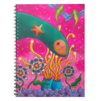 Espiral Caderno de Jardim de Fantasia