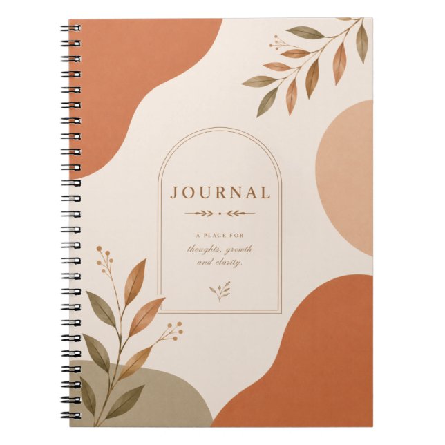 Espiral Caderno de Jornal Neutro Mínimo | (Frente)