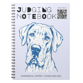 Espiral Caderno de Julgamento de Presente do Cão Grande Sh