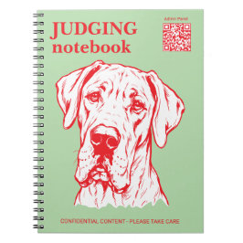 Espiral Caderno de Julgamento de Presente do Cão Grande Sh