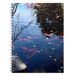 Espiral Caderno de lago de carpas