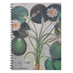 Espiral Caderno de Lillies da água
