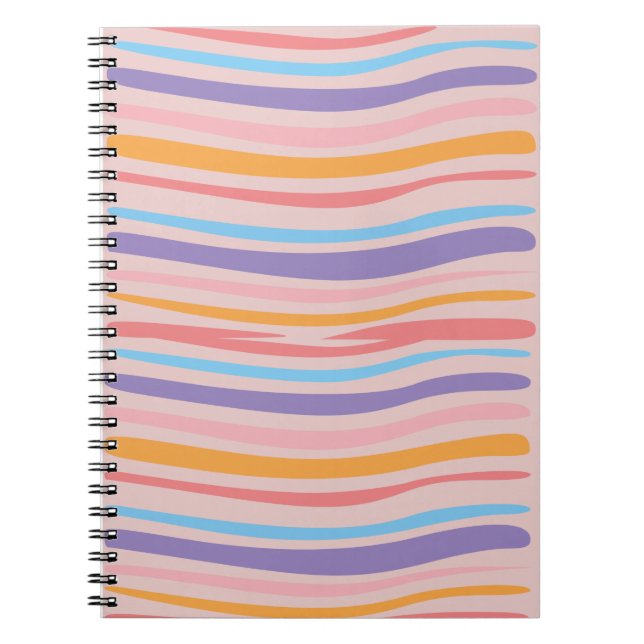 Espiral Caderno de linhas curvas (Frente)