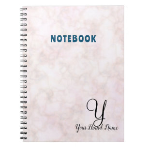 Espiral Caderno de mármore branco de design popular