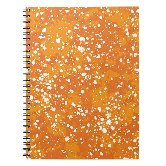 Espiral Caderno de Mármore Ember Glow (Frente)