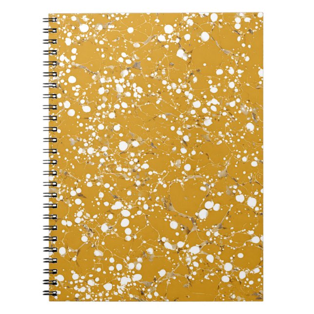 Espiral Caderno de Mármore Mel (Frente)