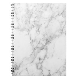 Espiral Caderno de mármore preto e branco minimalista