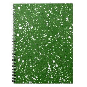 Espiral Caderno de Mármore Verde Fresco
