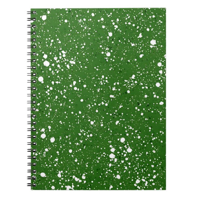 Espiral Caderno de Mármore Verde Fresco (Frente)