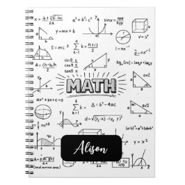 Espiral Caderno de Matemática Personalizado Design Clássic