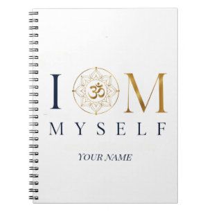 Espiral Caderno de Meditação Personalizado I OM Myself